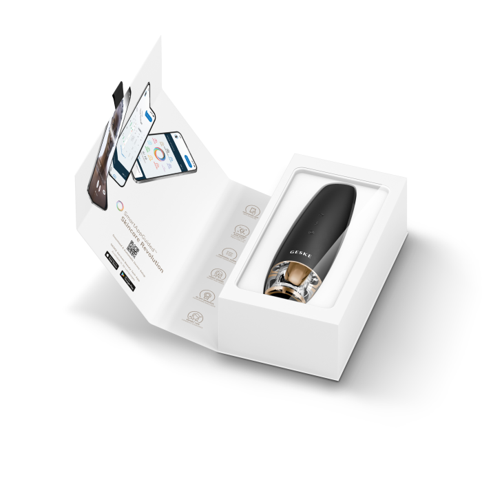 Антивозрастной LED-излучатель для восстановления кожи лица GESKE Anti-Aging Skin Renewer 9в1 gray