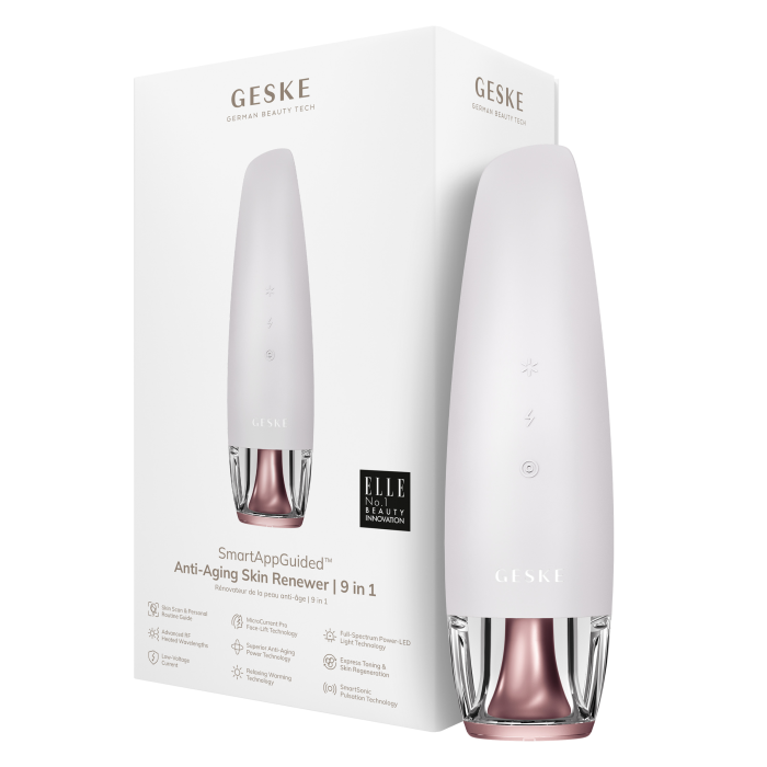 Антивозрастной LED-излучатель для восстановления кожи лица GESKE Anti-Aging Skin Renewer 9в1 starlight