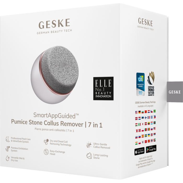 Набор для ухода за стопами GESKE Pumice Stone Callus Remover 7в1 starlight