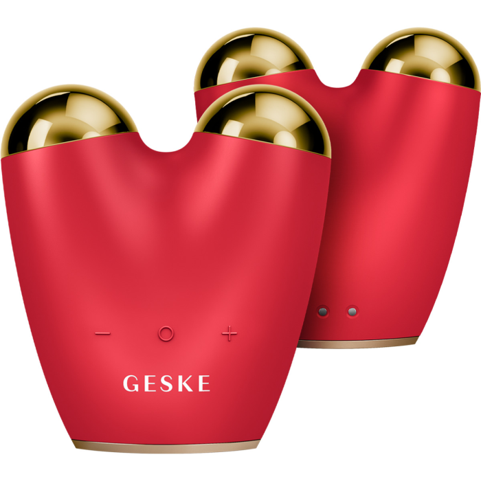 Мікрострумовий підтягувач шкіри обличчя GESKE MicroCurrent Face-Lifter 6в1 red