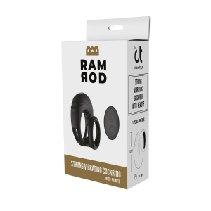 Ерекційне віброкільце Dreamtoys Ramrod з пультом, чорне
