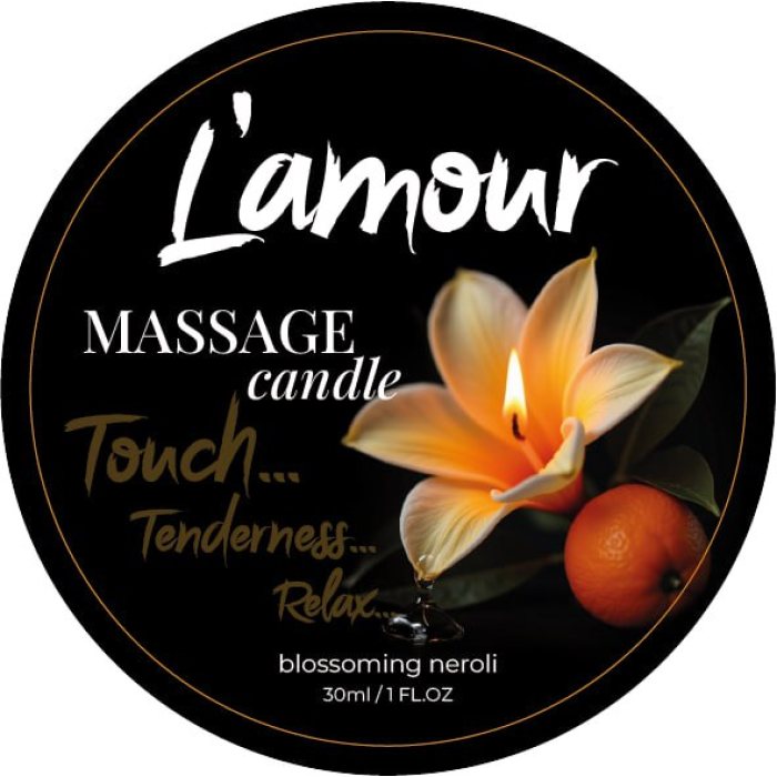 Масажна свічка L'amour Blossoming Neroli з ароматом апельсина, 30 мл