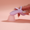 Смарт-вібратор для клітора Svakom Echo 2 Pink Lilac, підігрів до 38 °C, знімна насадка на палець