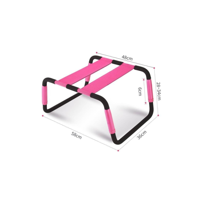 Компактний стілець для сексу Roomfun Easy Detachable Sex Chair з регульованою висотою, рожевий