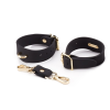 Поножі силіконові чорні Rоomfun із золотистими пряжками