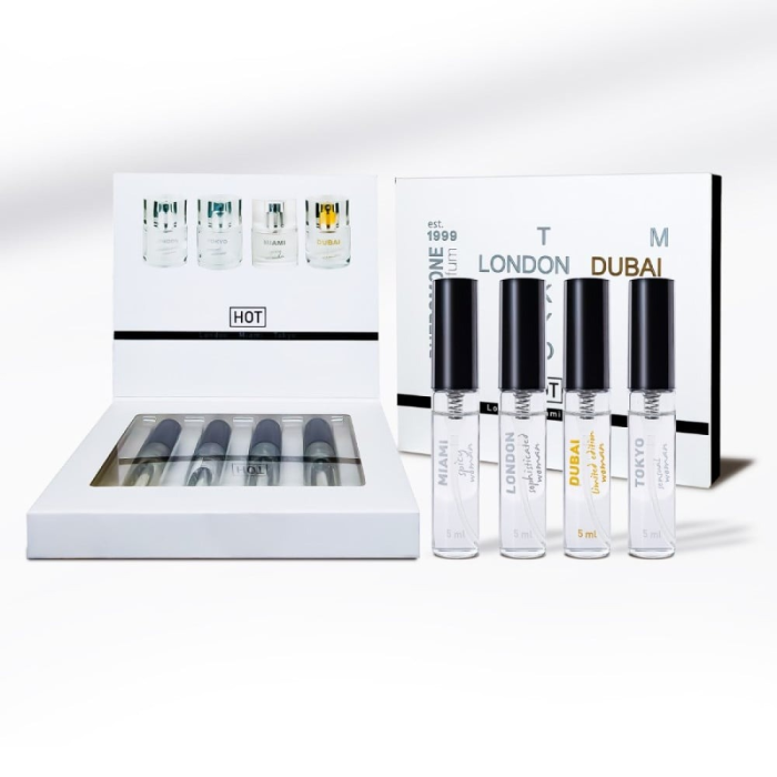 Набір жіночих парфумів з феромонами HOT LMTD Pheromone Perfume Women, 4x5 мл
