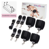 Фіксатори для ліжка Romfun Bindings Restraint Kit з маскою на очі у наборі, чорний
