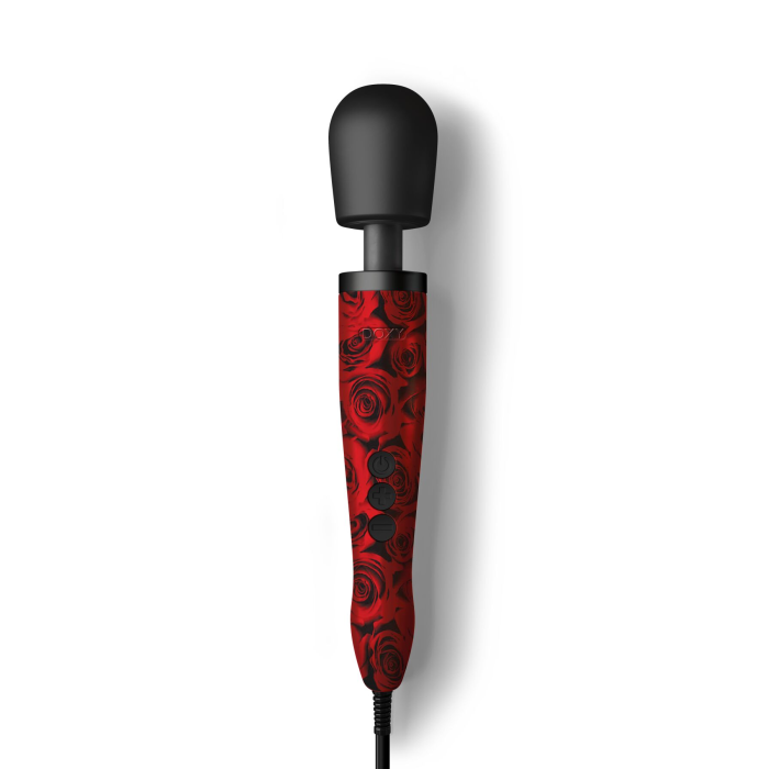 Вібромасажер DOXY Original ROSE PATTERN, дуже потужний, живлення 220В, пульсівні вібрації
