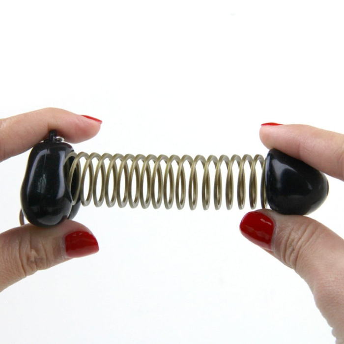 Брелок у вигляді пеніса на пружині Roomfun SEXY MOBILE Key Ring чорно-золотий