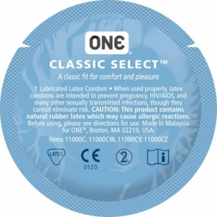 Презерватив класичний One Classic Select латексний (ціна за 1 шт.)