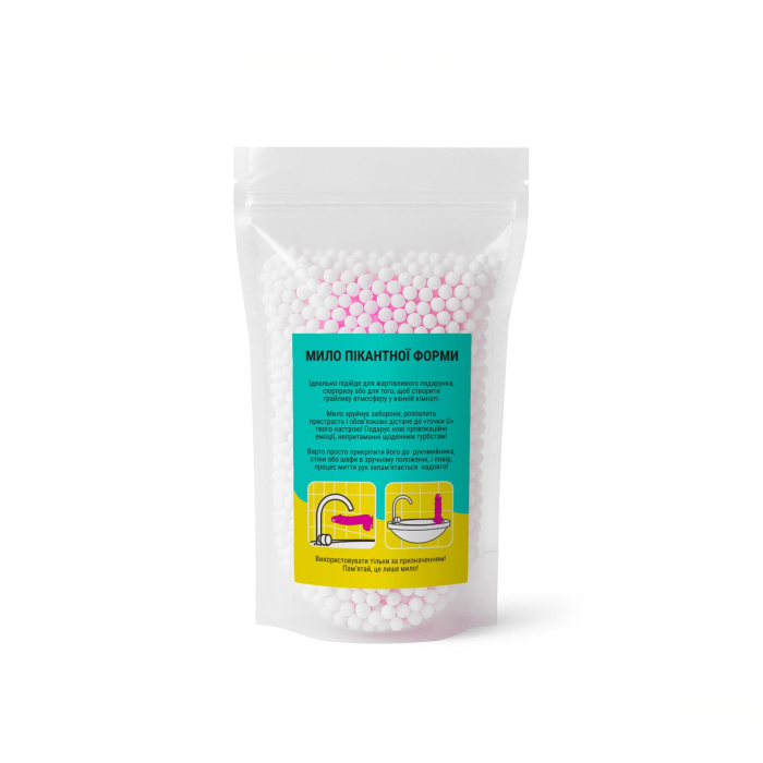 Мило у формі пеніса Чистий Кайф MEDIUM Pink, крафтове мило-член, натуральне
