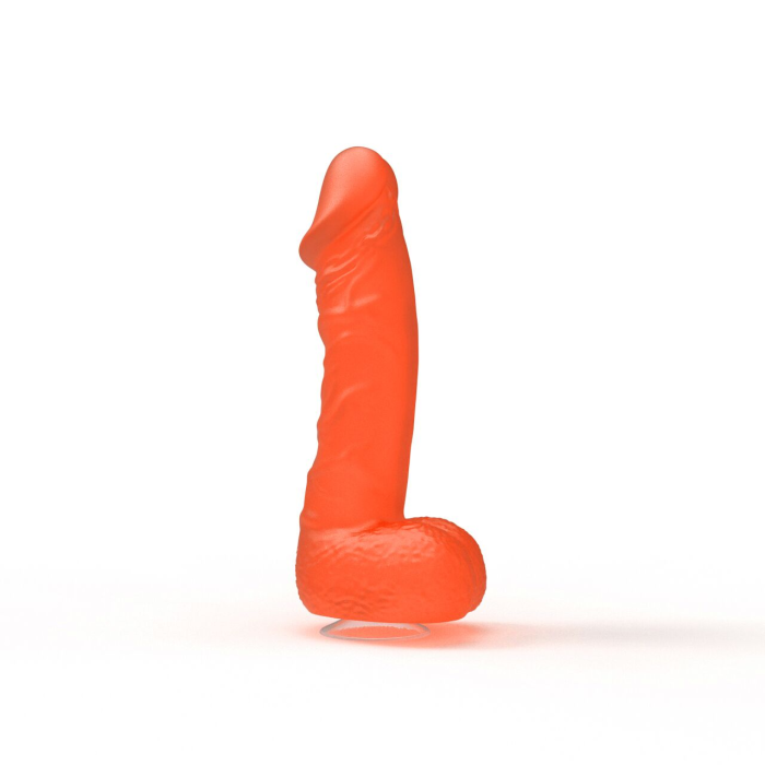 Мило у формі пеніса Чистий Кайф MEDIUM Orange, крафтове мило-член, натуральне
