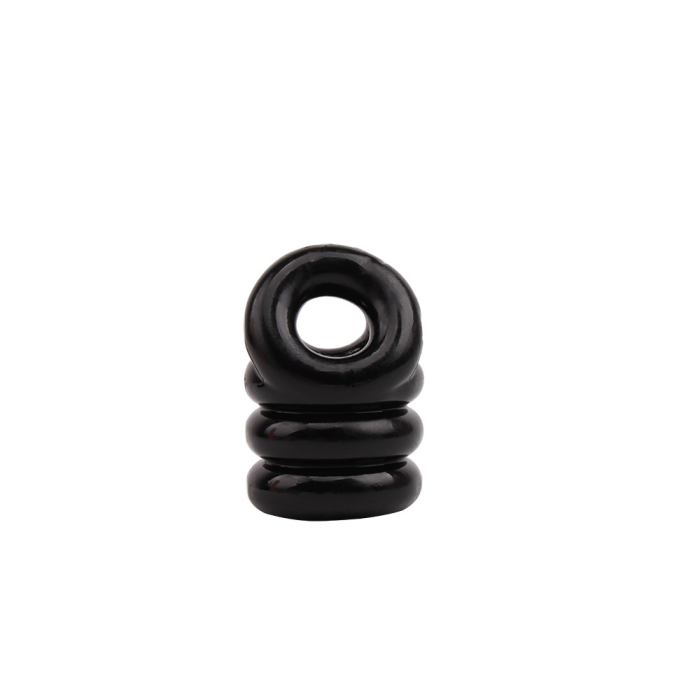 Ерекційне кільце Chisa GK Power Triangle++ Ring з утяжкою на мошонку, чорне