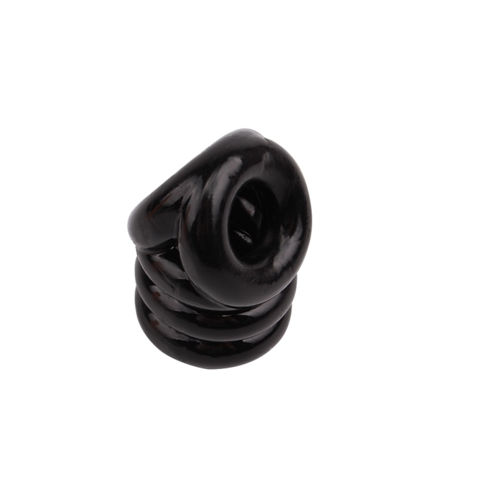 Ерекційне кільце Chisa GK Power Triangle++ Ring з утяжкою на мошонку, чорне