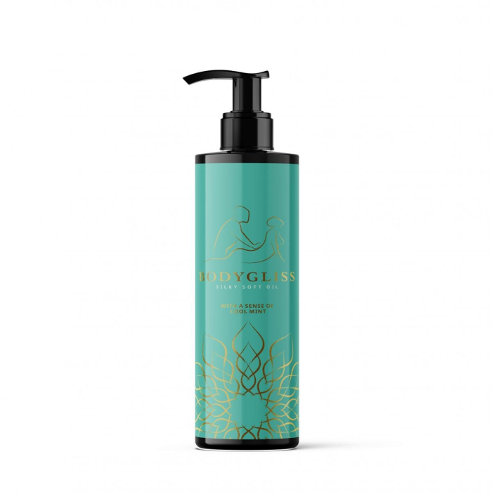 Масажна олія та лубрикант BODYGLISS з ароматом м'яти 150 ML