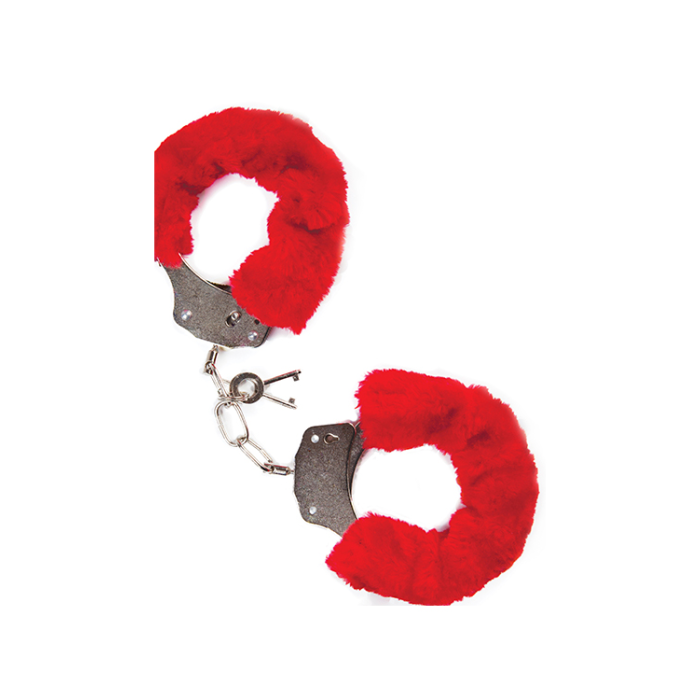 Наручники з хутром MAI No.38 METAL FURRY HANDCUFFS RED