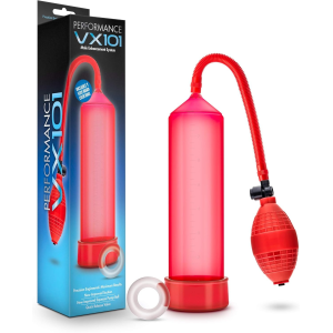 Вакуумна помпа механічна для збільшення пеніса Blush Performance VX101 червона