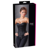 Корсет із жаккардовим візерунком Cottelli Collection чорний, XXL
