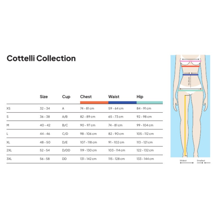 Боді з блискавкою на промежині Cottelli Body Bondage в стилі БДСМ, чорне, 2XL