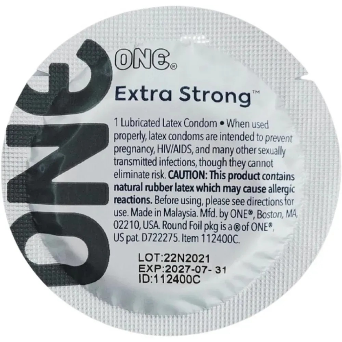 Презерватив класичний латексний One Extra Strong із потовщеними стінками, 1 шт.