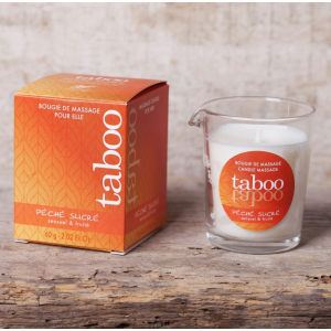 Масажна свічка для неї Ruf Taboo Peche Sucre з ароматом нектарину, 60 гр