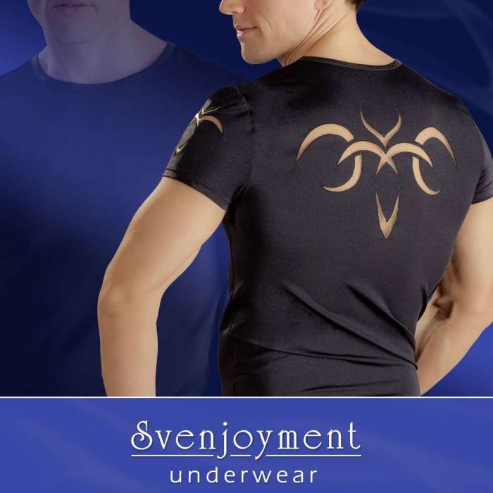 Футболка чоловіча з принтом на спині Sven Joy Ment Shirt чорна, M