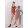 Еротичний боді Guilty Pleasure напівпрозорий, червоний, XL