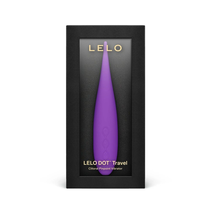Кліторальний вібратор LELO DOT Travel Purple, точкова стимуляція, 8 режимів