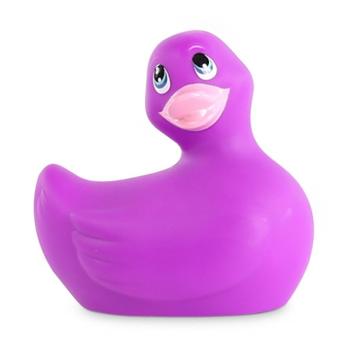 Качечка вібратор для стимуляції клітора Big Teaze Toys Rub My Duckie фіолетовий