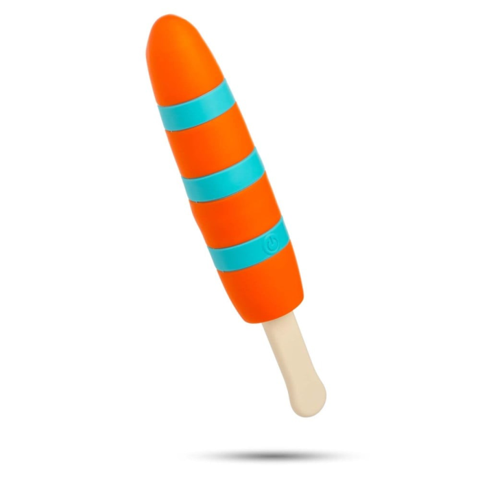 Вібратор у вигляді морозива на паличці NMC POPSICLE оранжево-блакитне