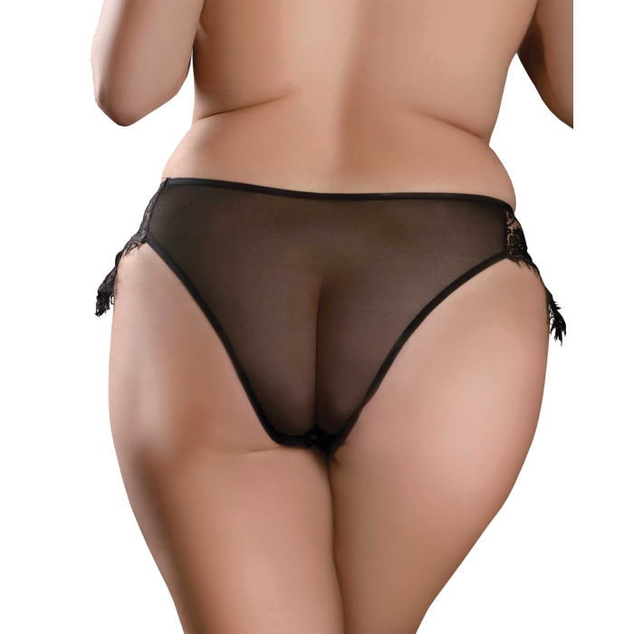 Вібратор в трусики Pipedream Hookup Panties Remote Princess зі знімною віброкулею, чорний, S-L