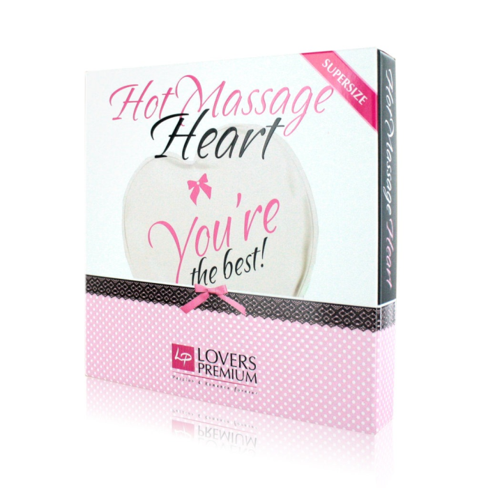 Гаряче серце для масажу Loverspremium Hot Massage Heart XL The Best біле