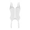 Корсет Obsessive Arrowel White corset S/M, з підв’язками для панчіх