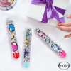 Вібромасажер Дамський пальчик, з яскравим принтом Blush The Collection Play Flirty червоний