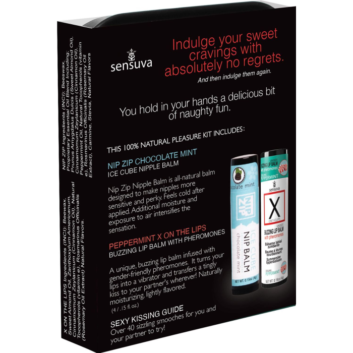 Подарунковий набір Sensuva Lips & Nips Pleasure Kit - Chocolate Peppermint 2 x 4г