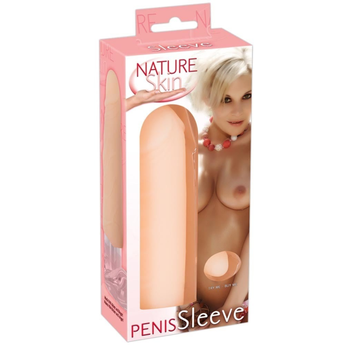 Реалістична насадка, що подовжує, на пеніс Nature Skin Penis Sleeve тілесний