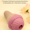 Вібратор та вакуумний стимулятор з язичком Sweet Em 0067F у формі морозива