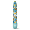 Класичний вібратор Global Novelties Prints Charming Pop Tease з яскравим принтом, блакитний
