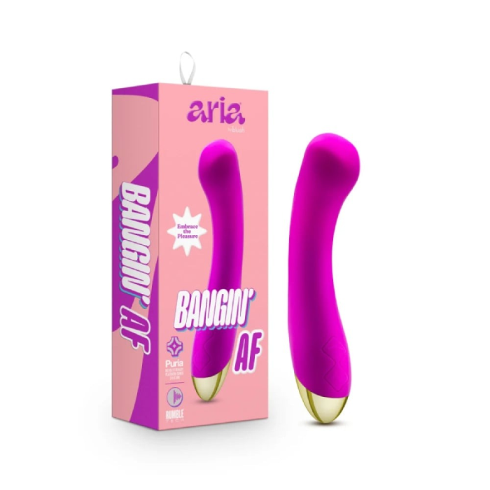 Вібратор Aria By Blush Bangin' AF для точки G колір фуксії