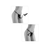 Набір для прелюдії Pipedream Hookup Panties трусики (XL-XXL) та іграшки з кулею, 5 предметів, чорний