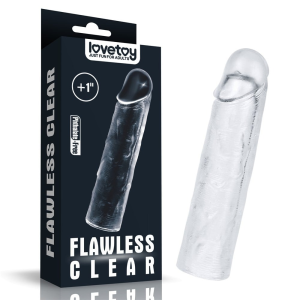 Подовжуюча насадка на пеніс Lovetoy Flawless Clear безбарвна