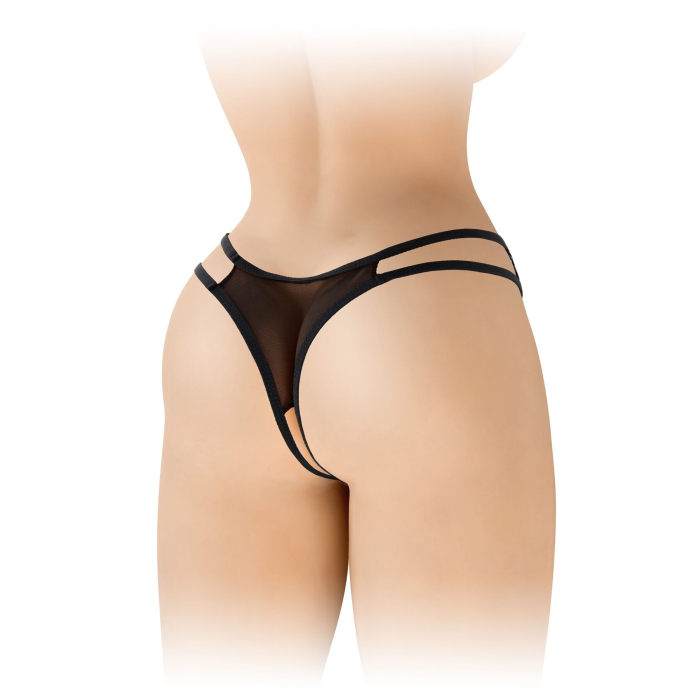 Трусики з відкритим доступом Fashion Secret Victoria Black, мереживо
