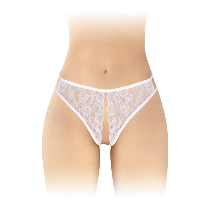 Трусики з відкритим доступом Fashion Secret Victoria White, мереживо