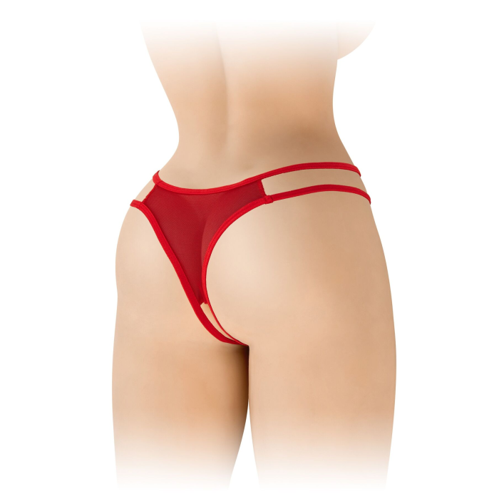 Трусики з відкритим доступом Fashion Secret Victoria Red, мереживо