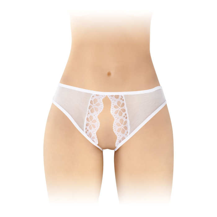 Трусики з відкритим доступом Fashion Secret Ambre White, сітка