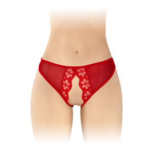 Трусики з відкритим доступом Fashion Secret Ambre Red, сітка