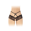 Трусики з відкритим доступом Fashion Secret Celia Black, лямки на талії