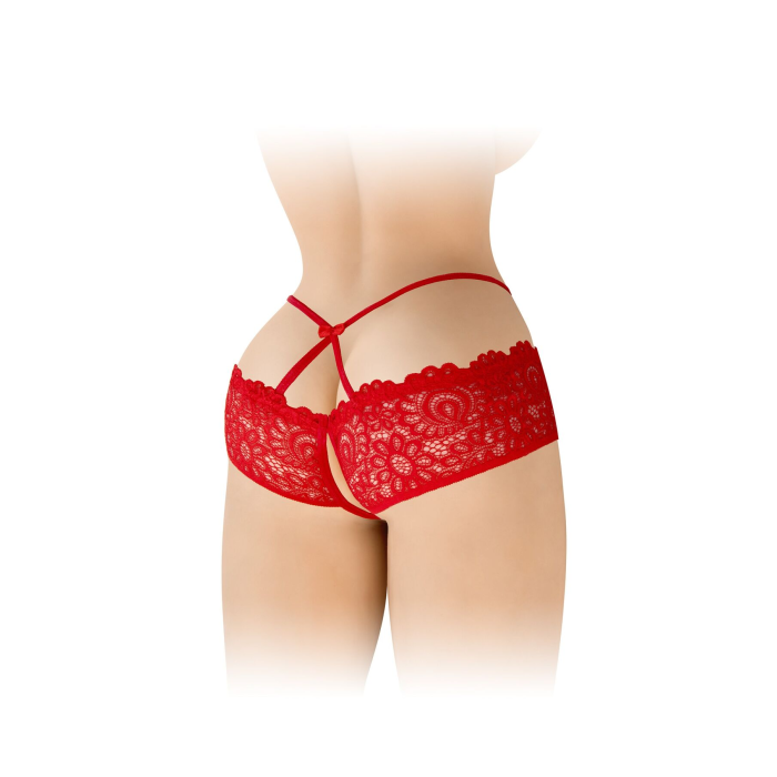 Трусики з відкритим доступом Fashion Secret Celia Red, лямки на талії