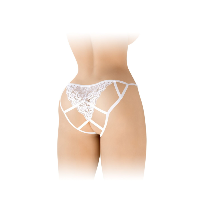 Мереживні трусики з доступом Fashion Secret Zoe White, з бантиком