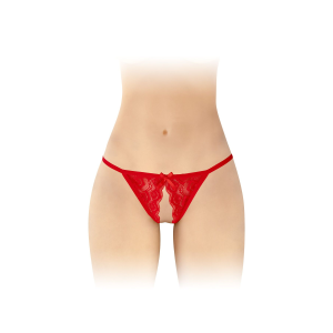 Мереживні трусики з доступом Fashion Secret Zoe Red, з бантиком